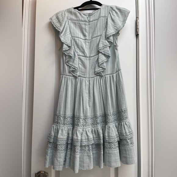 Rebecca Taylor Dress pale blue size 6 - Picture 5 of 9